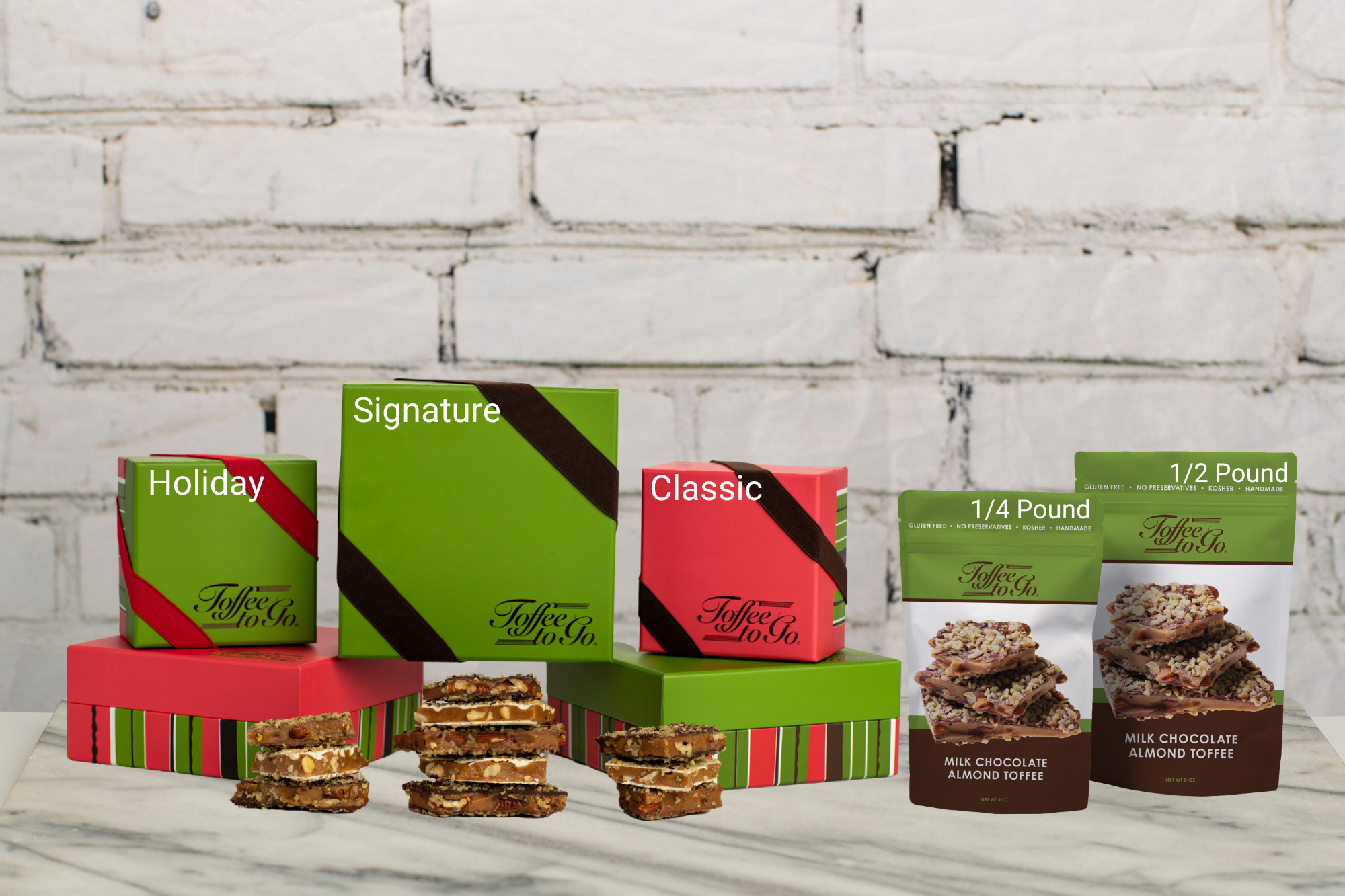 Photo Display of all packaging options
