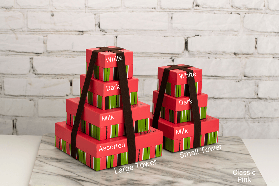 Classic Pink Toffee Gift Towers