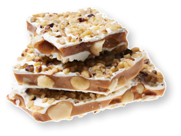 White Chocolate Macadamia Nut Toffee