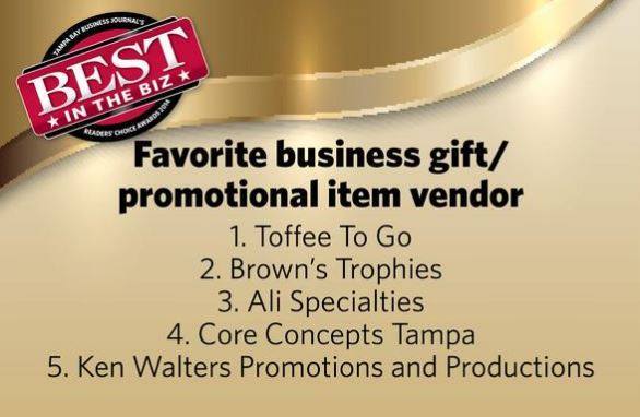 Winner of the Tampa Bay Business Journal's Best in the Biz - Best Business Gift in Tampa Bay